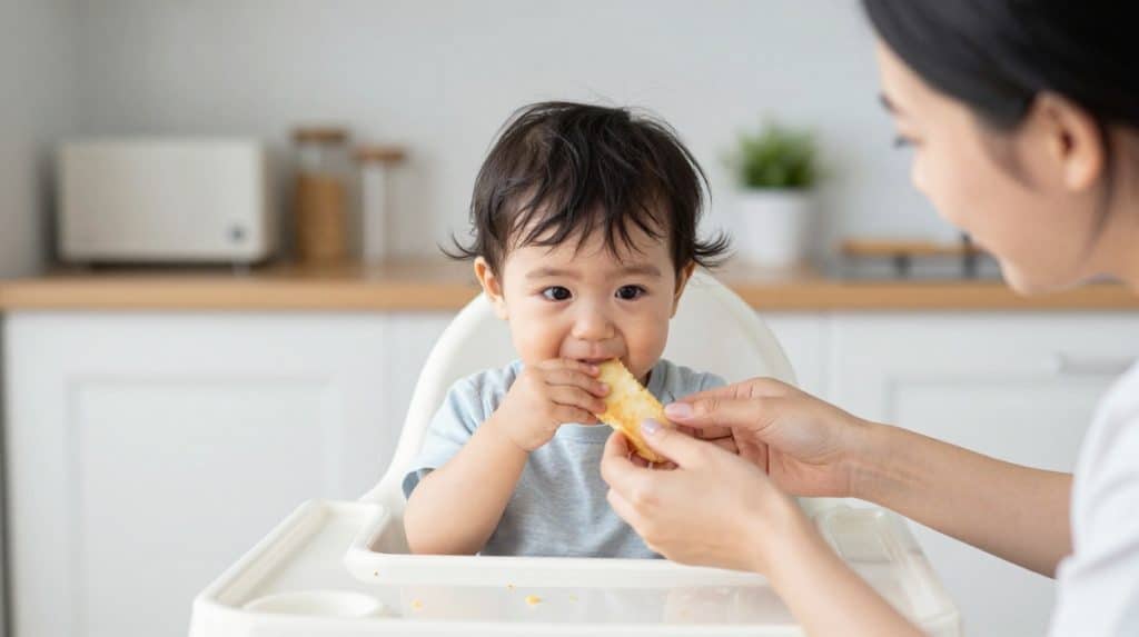 آموزش جویدن غذا به کودک